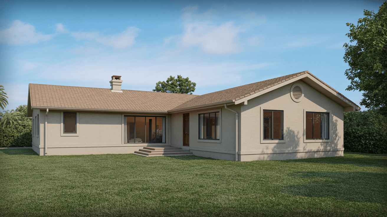 Professional room addition rendering — Construction Station